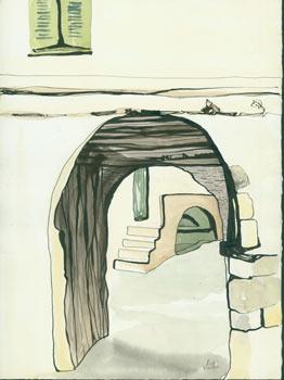 Naxos, '65 (Archway leading to stairs).
