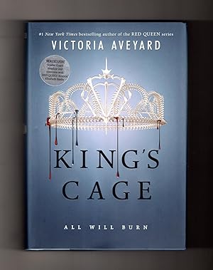 King's Cage: All Will Burn. First Edition, First Printing, Special B&N Edition with Scarlet Guard...