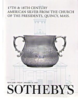 Sothebys 2001 17th & 18th Century American Silver