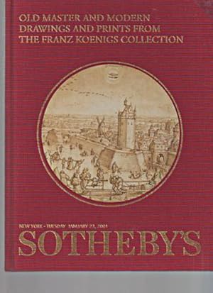 Sothebys 2001 Koenigs Collection Old Master & Modern Drawings