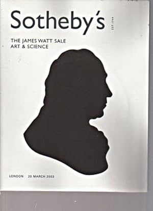Sothebys 2003 The James Watt Sale Art & Science