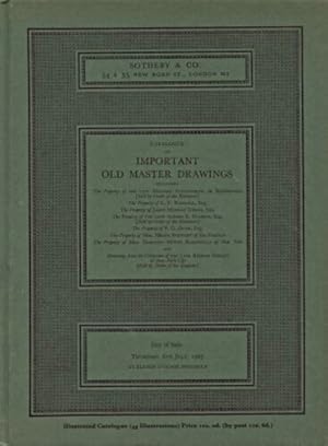 Sothebys 1967 Important Old Master Drawings