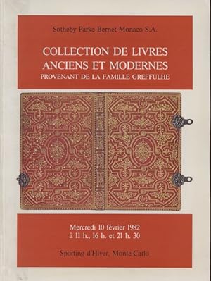Sothebys February 1982 Old & Modern Books - Collection Family Greffulhe