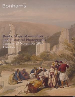 Bonhams November 2010 Books, Maps, Manuscripts & Historical Photographs