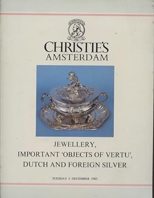 Christies December 1983 Jewellery, Objects of Vertu, Dutch & Foreign Silver