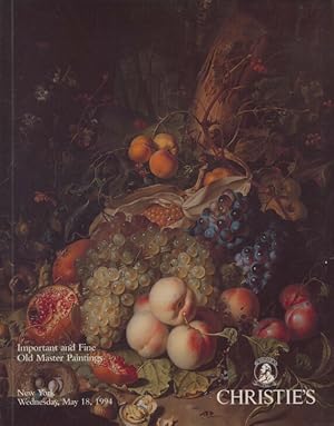 Christies May 1994 Important and Fine Old Master Pictures