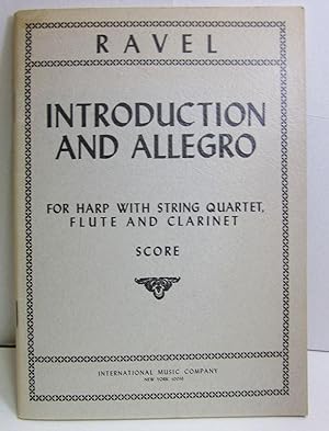 Introduction and Allegro for Harp with String Quartet Flute and Clarinet.