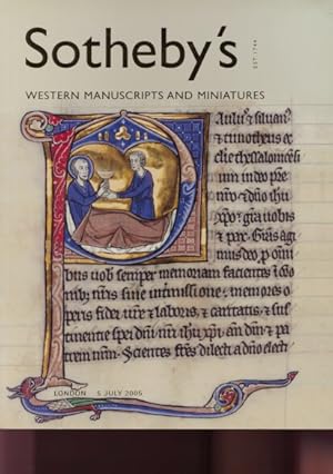 Sothebys 2005 Western Manuscripts & Miniatures