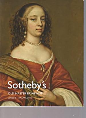 Sothebys April 2006 Old Master Paintings