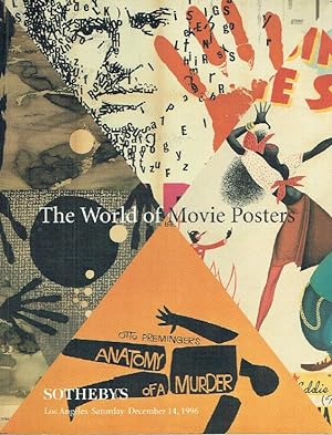 Sothebys December 1996 The World of Movie Posters