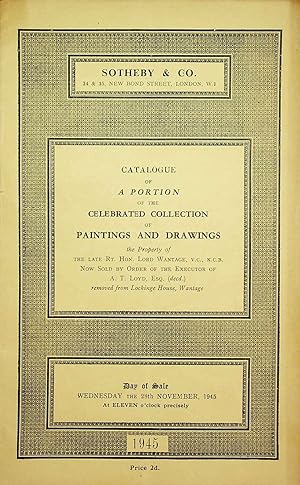 Sothebys November 1945 Celebrated Collection of Paintings & Drawings