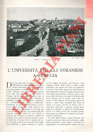 L'Università per gli stranieri a Perugia.