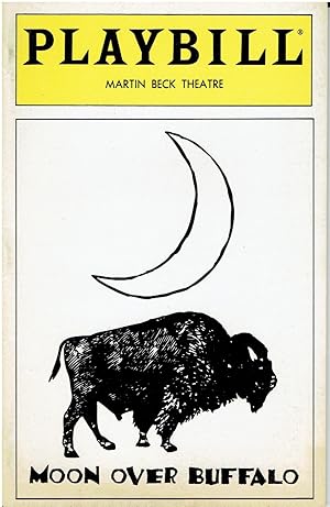 Playbill for "Moon Over Buffalo" - starring Carol Burnett and Philip Bosco