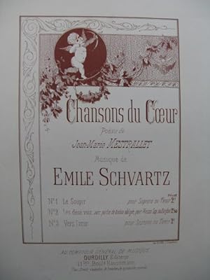 SCHVARTZ Emile Chansons du Coeur Le Soupir Dédicace Chant Piano