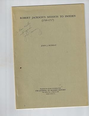 Robert Jackson's Mission to Sweden (1709-1717)