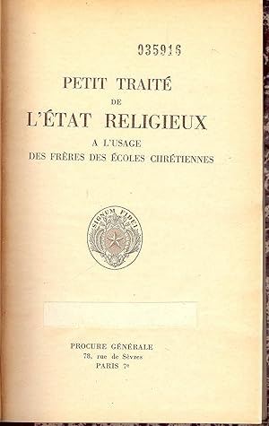 PETIT TRAITE DE L'ETAT RELIGIEUX