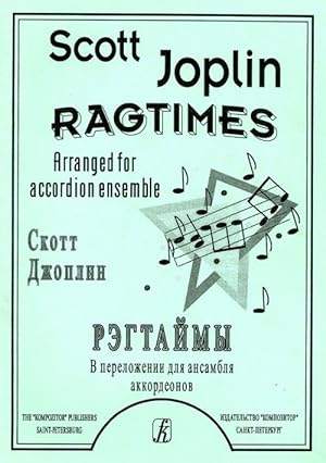 Ragtimes. Arranged for accordion ensemble by M. Likhachov