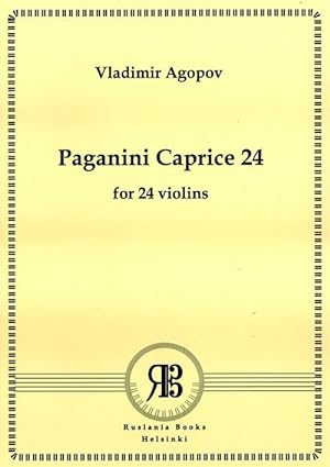 Paganini Caprice 24 for 24 violins. Score & parts.