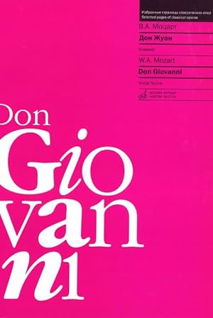 Don Giovanni. Vocal Score. Abridged version. (Russian & Italian)