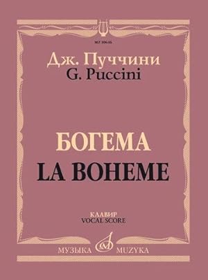 La Boheme. Vocal score
