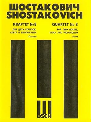 Dmitri Shostakovich. String Quartet No. 8. Op. 110. Parts.