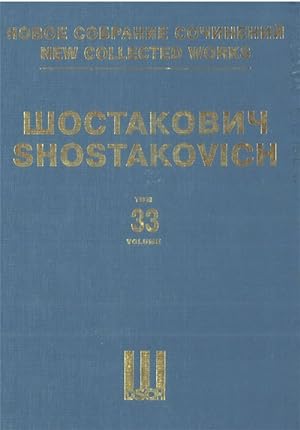 New collected works of Dmitri Shostakovich. Vol. 33. Suite For Variety Stage Orchestra. Full Score.