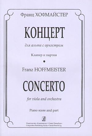 Concerto for Viola and Orchestra. Piano score and part