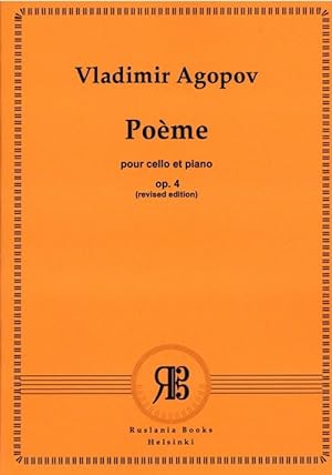 Poème pour cello et piano op. 4. No. 1. Revised edition. Music School, Senior classes.