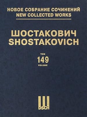 New collected works of Dmitri Shostakovich. Vol. 149. Eight British and American Folksongs. Arran...