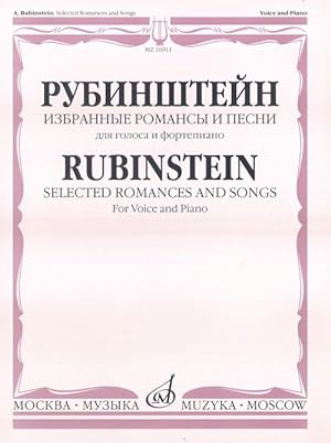Selected Romances and Songs. For Voice and Piano. With transliterated text