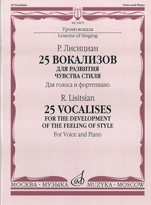 25 vocalises: For the development of style sense: For the voice and the piano
