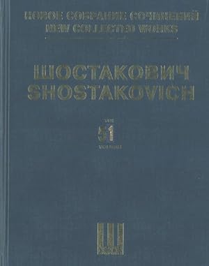 New collected works of Dmitri Shostakovich. Vol. 51. The Nose. Op. 15. Opera in three acts. Piano...