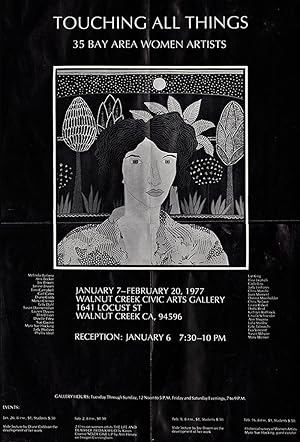 Touching All Things: 35 Bay Area Women Artists, Mailer and Exhibition Poster for January 7-Februa...