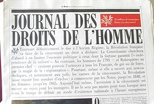 Le monde de la révolution française (n°1 a 12 + leurs supplément: Journal des droits de l'homme p...