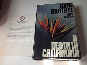 A Death in California-Signed & Inscribed Association copy with TLS