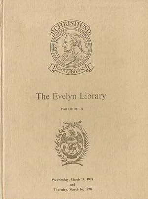 Christies March 1978 The Evelyn Library - Part III : M - S