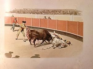 A los toros. Album compuesto de 28 acuarelas originales del reputado pintor de escenas taurinas D...