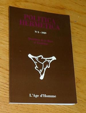 Politica Hermertica n°3 - 1989. Gnostiques et mystiques autour de la Révolution française.