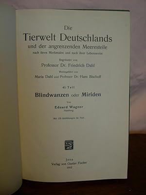 DIE TIERWELT DEUTSCHLANDS UN DER ANGRENZENDEN MEERESTEILE NACH IHREN MERKMALEN UND NACH IHRER LEB...