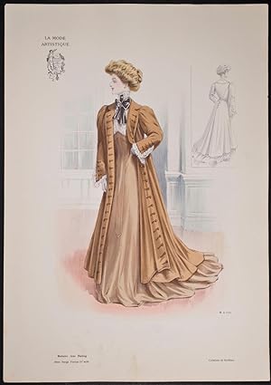 Fashionably Dressed Woman by Redfern
