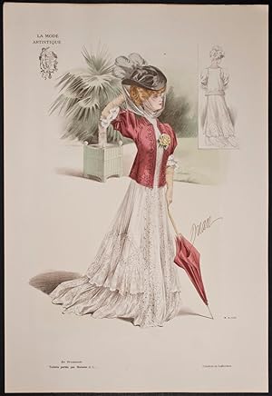 Fashionably Dressed Woman by Laferriere