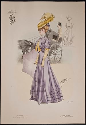 Fashionably Dressed Woman by Francis Chapeau de Madame Dequesne