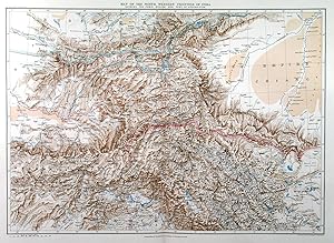 HIMALAYAS - MAP OF THE NORTH WESTERN FRONTIER OF INDIA - showing the Pamir region and part of Af...