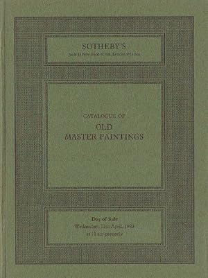 Sothebys April 1983 Old Master Paintings
