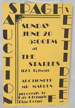 The Stables Spaghetti Feed & Auction: [leaflet]