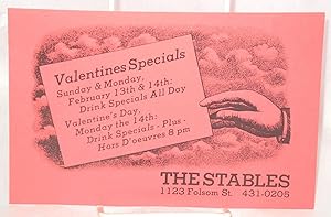 The Stables Valentines Specials: [leaflet]