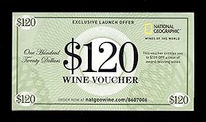 National Geographic $120 Wine Voucher (2016) - Ephemera