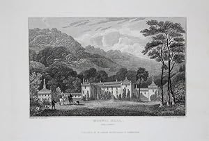 Original Antique Engraving Illustrating Morville Hall in Shropshire. Published By W. Emans in 1830