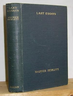 Last Essays (1924)