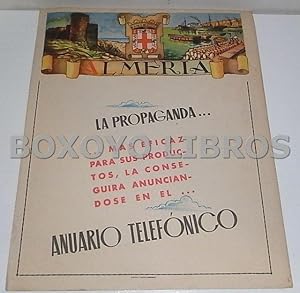 Mapa de la provincia de Almería. Anuario Telefónico de la Compañía Telefónica Nacional de España ...